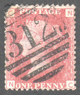 Great Britain Scott 33 Used Plate 140 - NC - Click Image to Close